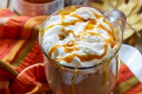 Salted Caramel Latte is an indulgent drink for those days when you need a little extra comfort or feel like being pampered. It’s sweet with a little saltiness, plus I added some cocoa powder for just a hint of chocolate flavor.