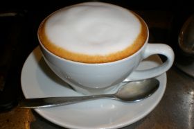 Cappuccino (espresso with frothed milk)