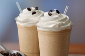 Frozen Latté (cold espresso with water and vanilla mix)